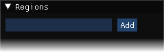 The region window, with no regions available